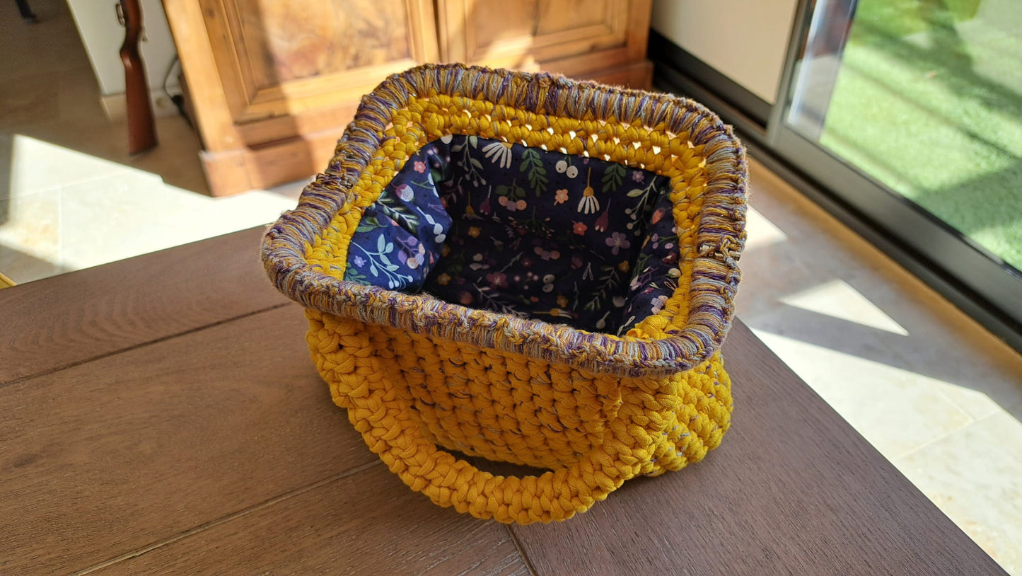 Sac BreeLyne jaune et violet - pièce unique